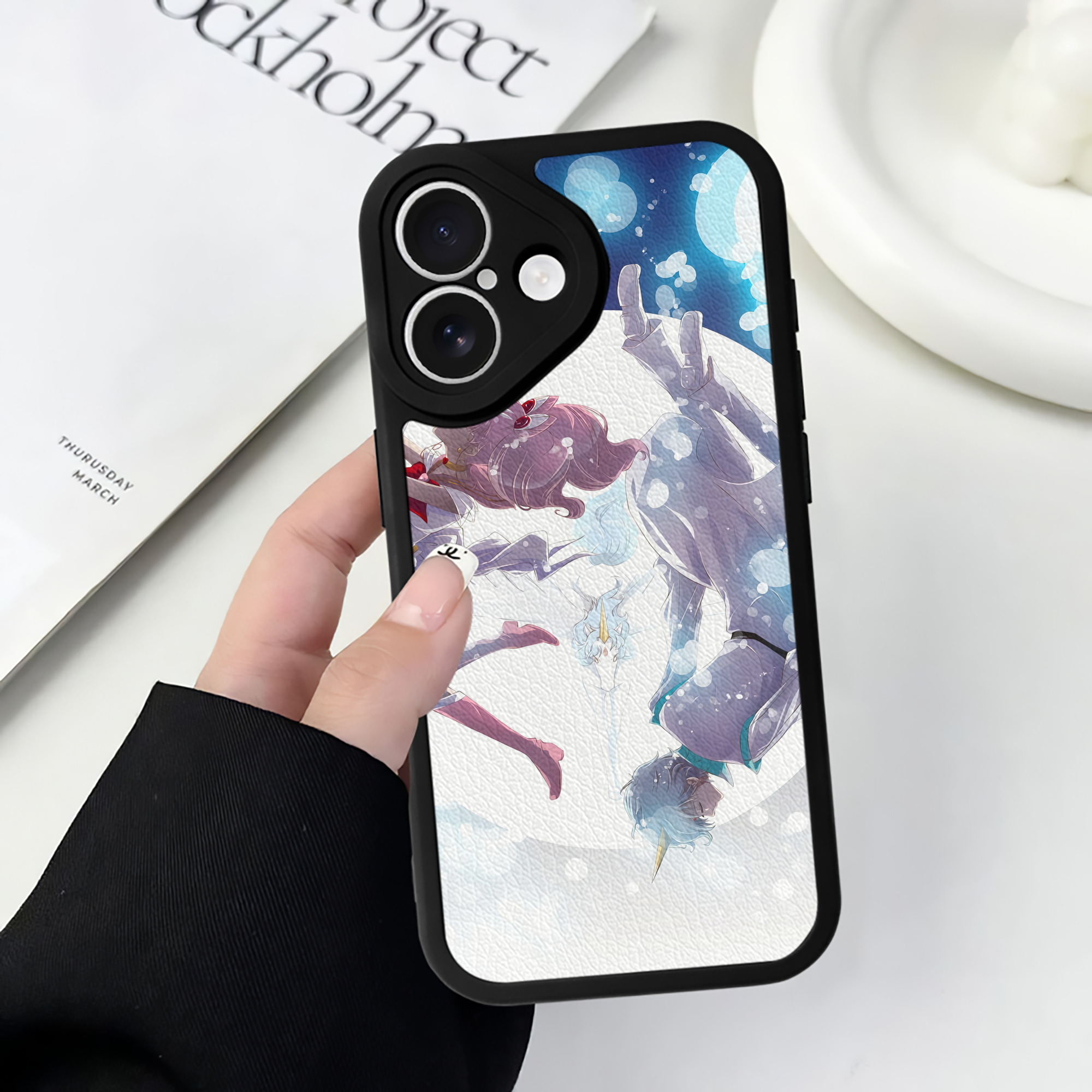 （画像用） 美少女戦士セーラームーン Sailor Moon 【iPhone 16シリーズ対応】シリコンスマホケース（レザー調） 材質：シリコン